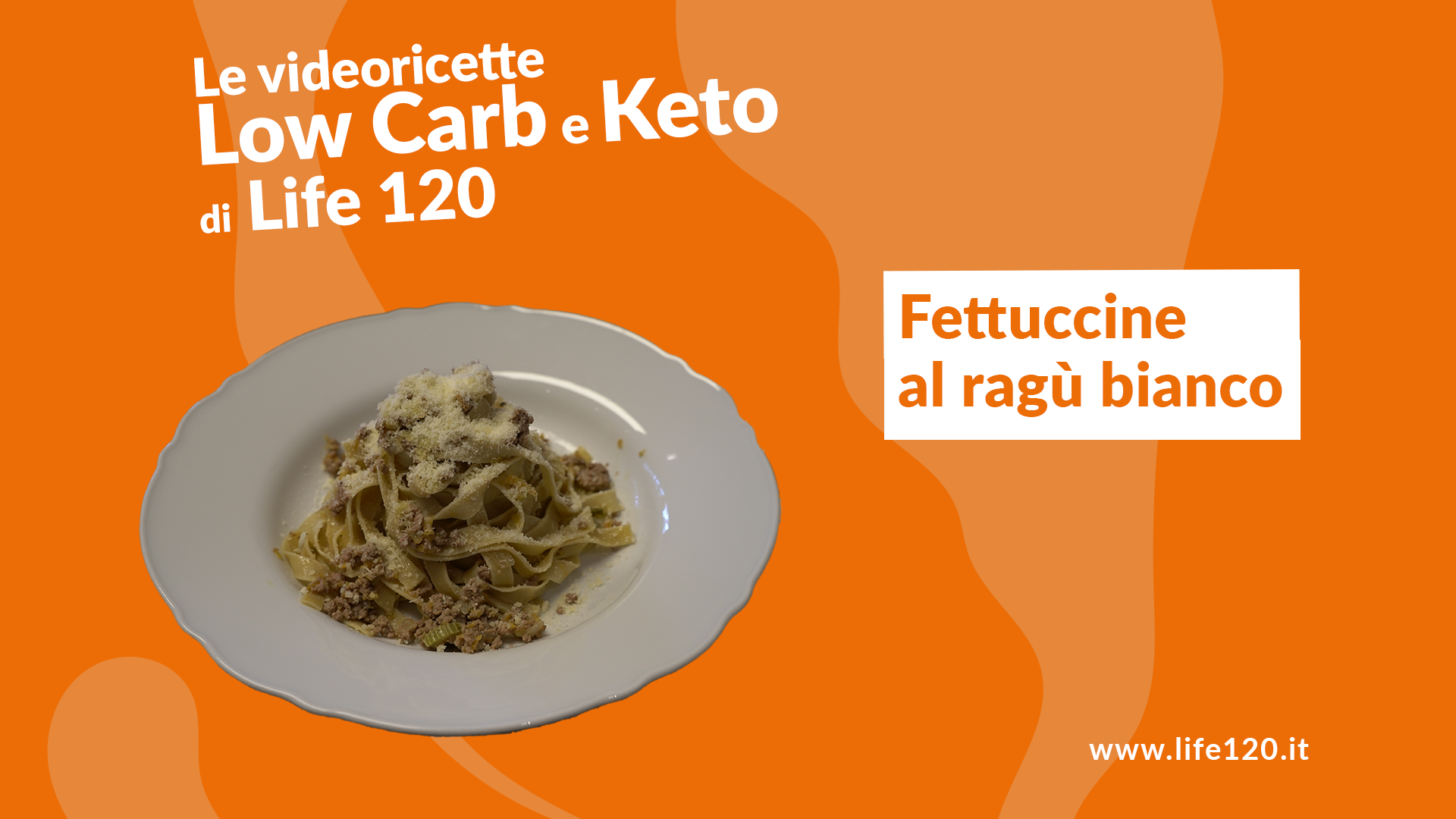 Fettuccine Low Carb / Keto al Ragù Bianco