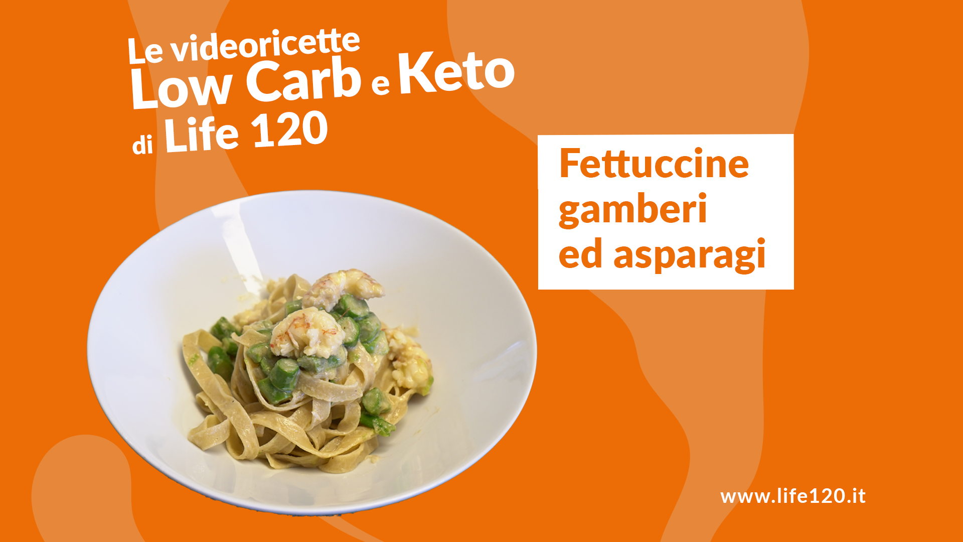Fettuccine Low Carb / Keto Gamberi e Asparagi