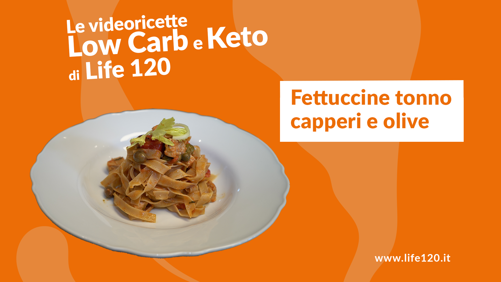 Fettuccine Low Carb / Keto Tonno, Capperi e Olive