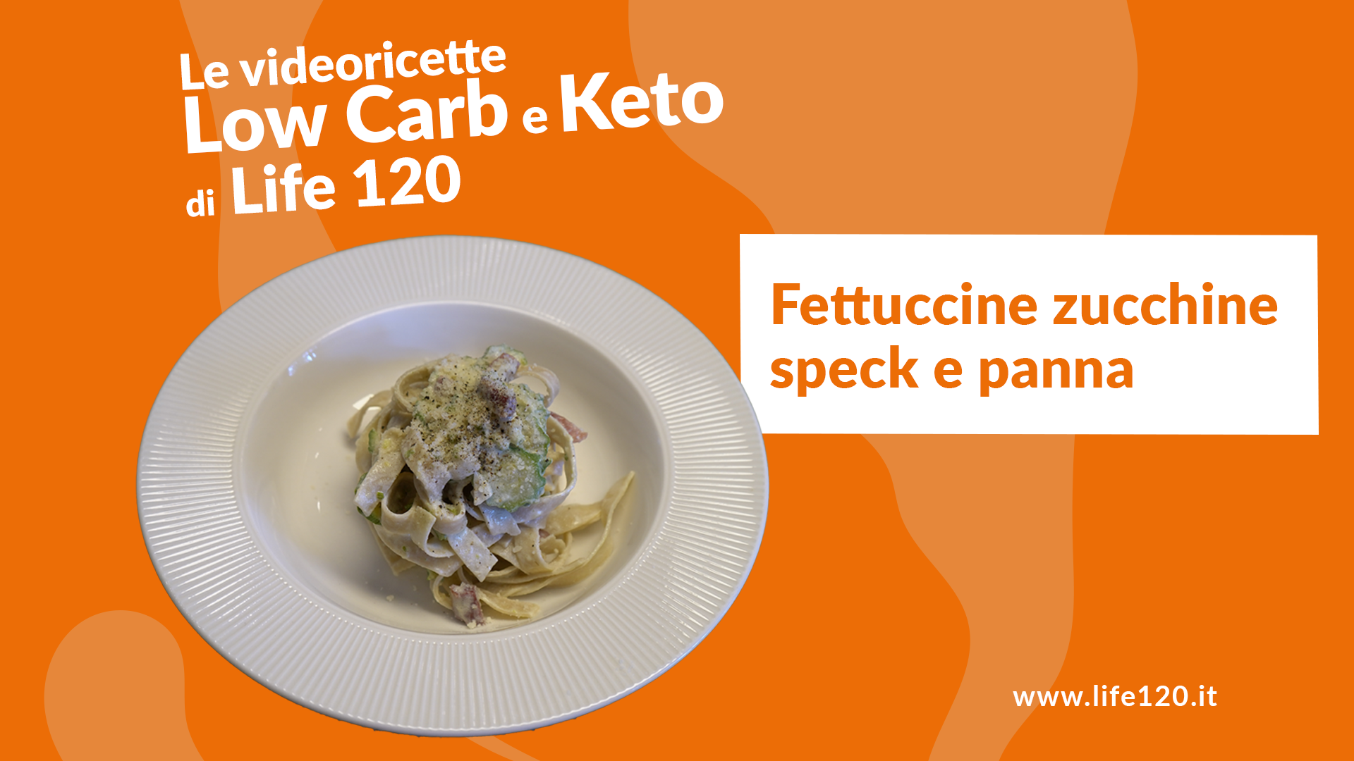 Fettuccine Low Carb / Keto Zucchine, Speck e Panna
